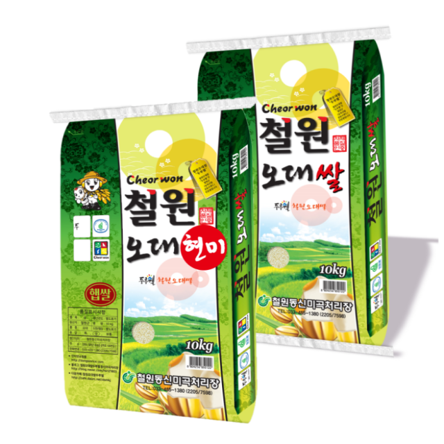 강원더몰,[철원동신미곡 23년산DMZ햅쌀]10KG오대현미+10KG두루웰철원오대쌀