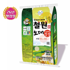 [철원동신미곡 26년산] 10KG누룽지향DMZ햇찹쌀 (찰지고 구수한맛이 일품)